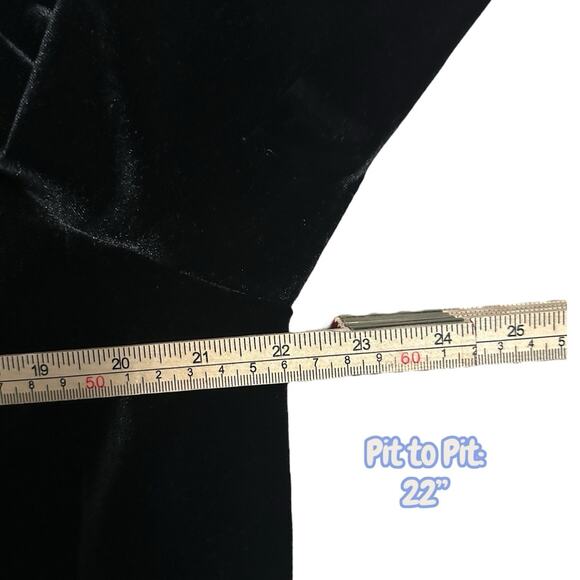 Calvin Klein Women’s Black Velvet Gold Buttons Jacket Blazer Plus Size 16W - Picture 10 of 13